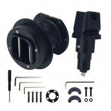Simplayer Accessories QR2 Wheel Side Quick Release (Black) + QR2 Base-side (Type-C) for Fanatec