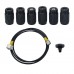 FPU-1 Nitrogen Charging Kit Nitrogen Charger with 3 Gauges 1 Hose & 7 Couplings for Accumulators