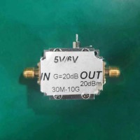 0.01-10G Low Noise Amplifier LNA Broadband RF Amplifier with Good Flatness P1dB ≥20dBm & 20dB Gain