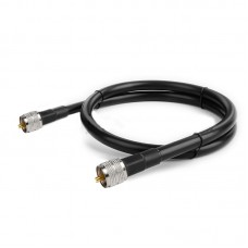 1-Meter RG213 Ultra-high Frequency Coaxial Cable High Quality RF Accessory with UHF Male to UHF Male Connector