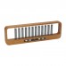 D'ESIGN 12BITS RGB Music Spectrum Display Pseudo Glow Tube Rhythm Light Punk Gift with Beech Shell