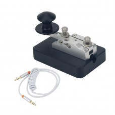 L&MAO Keyer Ham Radio Key Morse Key CW Key Short-wave Morse Keyer Designed with 3.5mm Audio Jack