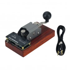 Deep Annatto Base Version Automatic/Manual Morse Code Telegraph Key Mini CW Key for Learning and Training
