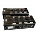 Pair of 4XLR-F + 4XLR-M Audio/DMX Over Network Cable Extender 4-Channel XLR Ethernet Cable Extender Compatible with DMX/AES/COM