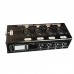 Pair of 4XLR-F + 4XLR-M Audio/DMX Over Network Cable Extender 4-Channel XLR Ethernet Cable Extender Compatible with DMX/AES/COM