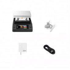 HP15 Intelligent Heating Station 150W Digital Display Heating Plate with 65W Fast Charging Adapter for Electronics Maintenance