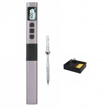 PTS201 Portable Electronic Soldering Iron PD100 Mini Intelligent Soldering Station with i-type Soldering Iron Tip