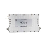0.5-6GHz RF Microwave Wideband Power Amplifier 45dB Gain 10W High Power Output with SMA Female Connector