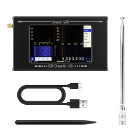 HAMGEEK SDR Dreamkit V2D 100KHz-2800MHz All Band Radio Portable Radio Receiver with 5.3MHz Bandwidth 4" Screen for PC