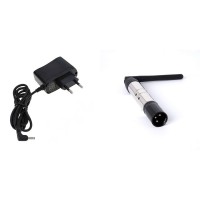 2.4G Wireless DMX512 Transmitter w/ 3-pin Male Port (1TX + EU Power Adapter) for Speed & PAR Lights