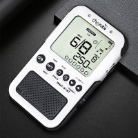 Cherub WMT-918T 3-in-1 Rechargeable Tuner Metronome (White) w/ Foldable Stand for Stereo Headphones