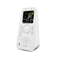 Cherub WSM-289 Smart Metronome Electronic Metronome and Bluetooth Speaker (White) with 4 Tones