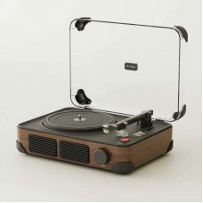 Wood-color Syitren T400 Vinyl Record Player Portable Bluetooth5.0 Speaker Retro Phonograph Support 7/10/12 Inches Record