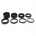 8PCS 3/5/7/10/12/15/20/30MM Focal Length Extension Ring Kit M48x0.75mm Astronomical Telescope Accessory