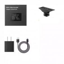 MiniENC1 HDMI-compatible Encoder + Hot Shoe Adapter Buckle Portable Streaming HD 1080P60 H.264/H.265 Video Encoder Acquisition