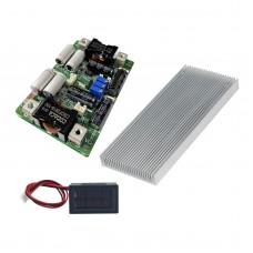 DC Automatic Buck-Boost Power Supply Module with Heat Dissipation Sheet and Display Module 50A/65V