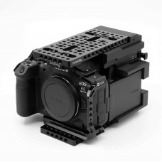 FusionRig Cage Expansion Module with Nietzsche V-mount for Canon R52 Mark II Camera Compatible with SmallRig4975 Cage