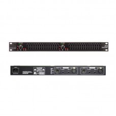 TZT-215 2-channel 15 Band Equalizer Professional Graphic Equalizer (Black Panel) with XLR and TRS