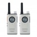 Pair of White M11 430-440MHz Ultra-thin Handheld Walkie Talkie Type-C Charging Support APP Frequency Writing for Mijia
