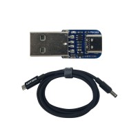 USB PD Cable 1M USB-C to DC PD Cable WITRN-PDC002 3rd Version + USB HID Upgrading Adapter Board
