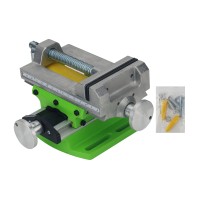 3 Inch Vice Precision Machine Vice 2-Way Cross Slide Vice Suitable for Bench-Type Drilling Machines