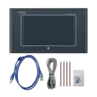 YKHMI MC-24MR-12MT-500-ES-B 5.0" All in One PLC HMI Touch Screen Display Compatible with Delta ES2