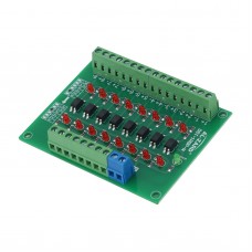 AL-ZARD 24V to 5V 8-Channel Optocoupler Isolation Module Voltage Converter Board NPN/PNP to NPN