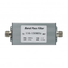 BPF 116-150MHz Band Pass Filter 100W Anti-interference High Quality RF Accessory with M-type Connector