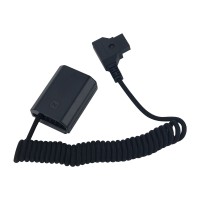 FusionRig D-Tap to NP-FZ100 Nylon Braided Wire False Battery Analog Battery Power Supply for SONY DSLR