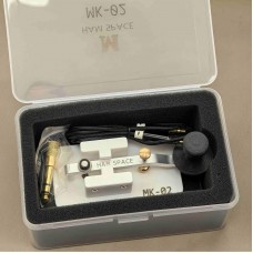 HAM SPACE Black MK-02 Morse Code CW Key 3D-Printed Mini Manual Key High Quality Radio Accessory with 3.5 to 6.5 Adapter