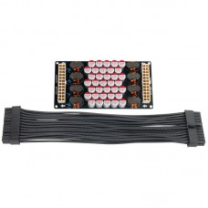 PCHIFI ATX 24Pin Onboard 4-Channel DC Power Filter Board L-C-L 15A Filtering for Digital Broadcasting with 25CM Output Cable