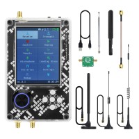 HamGeek Hackrf One R10 V2.0.x + PortaPack H2M w/ Plastic Shell + 5 Antennas + USB Cable + RF LNA