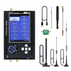 HamGeek 1MHz-6GHz HackRF One R10 V2.0.x + Portapack H2M w/ Metal Shell + 5 Antennas + USB Cable + LNA