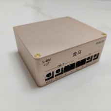 MaxGeek Power Supply Filter (Champagne Color) Powered by 5-48V and for NAS DAC & Headphone Amplifier