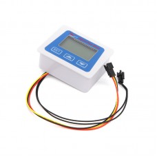 0.1-9999L Battery-Powered Digital Flow Meter Display Shows Flow Rate Temperature and Total Flow