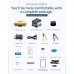 NK-4S Fiber Optic Fusion Splicer -50~+26dBm OPM 10mW VFL Support 8-16mm Fiber Cutting with 4.3-inch HD Touch Screen