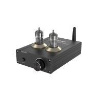 TPA-6A2 HiFi Bluetooth5.0 TPA3116 50W+50W Electronic Tube Digital Power Amplifier without 19V/3.4A Power Adapter