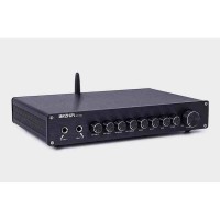 OF100 300W+300W Professional Karaoke Power Amplifier HiFi Audio Preamplifier M65831 Mixing with 12V Power Adapter