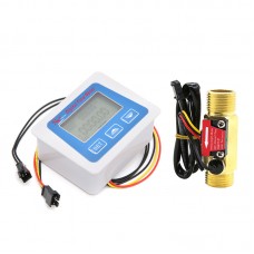 YF-B7 1-25L/min Water Flow Sensor G1/2 Water Flow Meter + Battery-Powered Digital Flow Meter Display