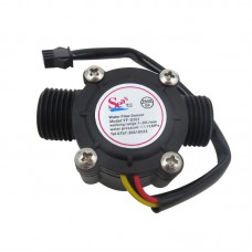 YF-S201 Black 1-30L/min Hall Effect Water Flow Sensor G1/2 Water Flow Meter for Water Heaters