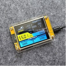 NerdMiner 55KH/s Solo Bitcoin Miner Bitcoin Lottery Miner w/ 2.8" Screen (Transparent Acrylic Shell)