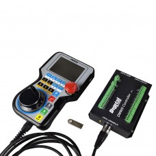DM800 4-Axis Handheld CNC Controller Built-in MPG 3.8-inch Display Motion Controller with Emergency Stop Button