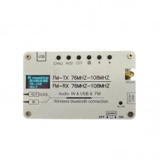 Household 76-108MHz Stereo FM Radio Frequency Modulation Transmitter Support Wireless Bluetooth Connection