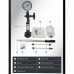 S60H Nozzle Calibrator Injector Tester 60MPa 1000ML Diesel Fuel Injector Testing Tool with 0-600BAR/0-8000PSI Double Scale Gauge