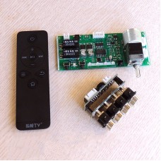 Volume Control Board with Motor Potentiometer Support Remote Control + Audio Source Switch Board for Power Amplifier Preamp