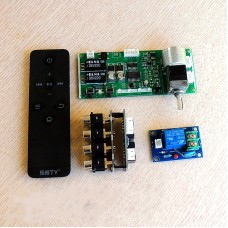 Volume Control Board with Motor Potentiometer + Power Supply Control Board + Audio Source Switch Board Support Remote Control