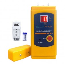 PT-90D Wood Moisture Meter Wood Moisture Tester with 5-40% Range and Rechargeable Battery Kit