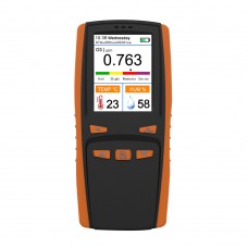 DM509-O3 3-in-1 Ozone Detector 0-50PPM Air Quality Monitor + Carry Case for O3 Temperature Humidity