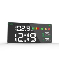 DM165A 4-in-1 Decibel Meter 30-130dB Wall Mount Noise Meter for Noise Temperature (℃) Humidity Time