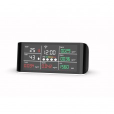 DM69D-WIFI 9-in-1 Air Quality Monitor Detector for TEMP Humidity TVOC Time AQI HCHO PM2.5 PM10 CO2